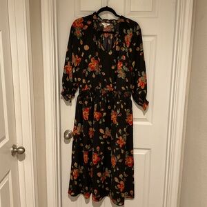 Brand New Terra & Sky Floral Silky Dress